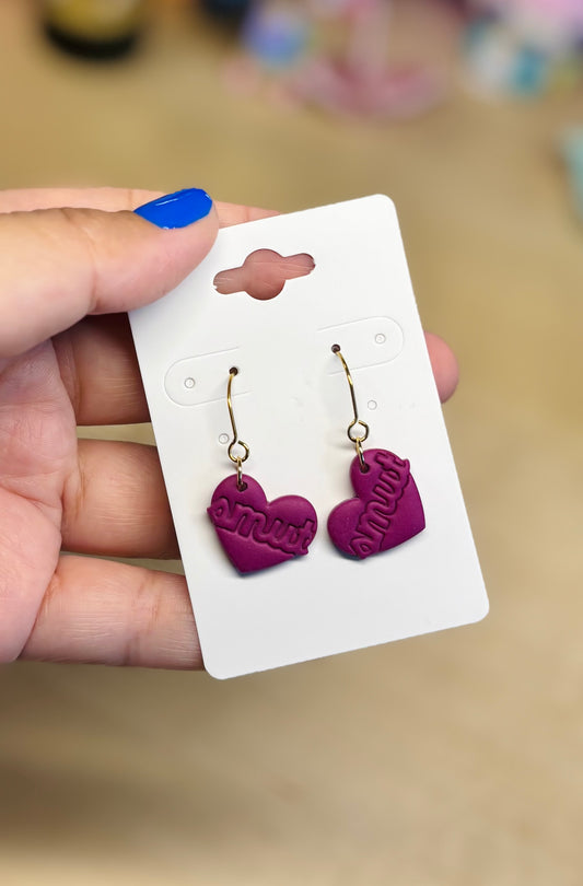 Smut heart book girly violet