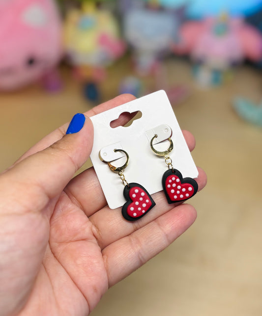 Red Polka dots heart