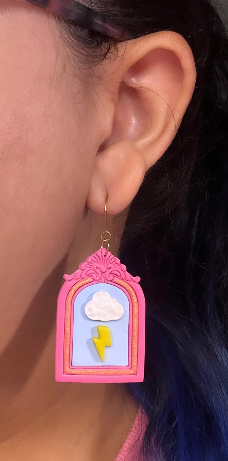 Funky Frame Earrings